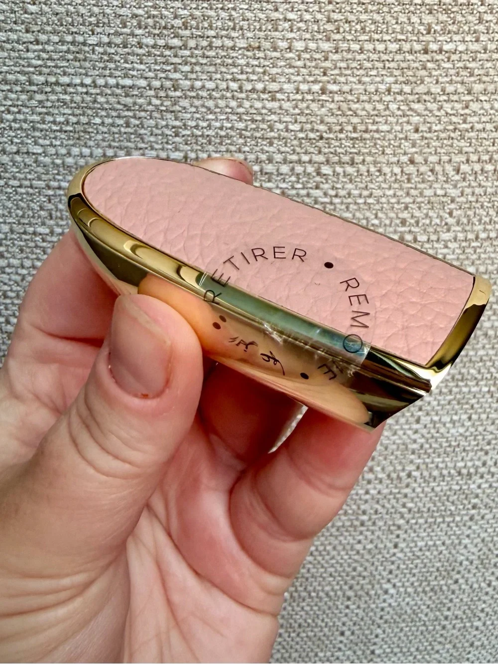 Guerlain Rouge G Pink Leather Le Nude Lipstick Case